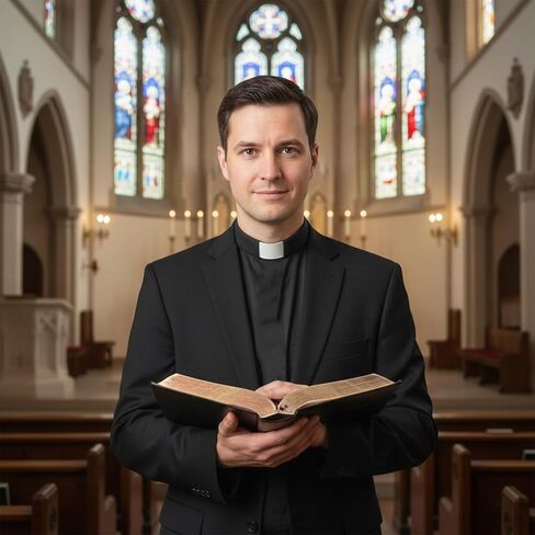 Professional Clergy Collar - Black Clergy Shirt Collars with Removable White Tab Insert, 1-Piece Unisex Detachable Priest Collar Minister Costume Accessory for Formal Wear & Role Play in Kuwait