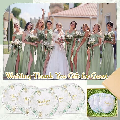 50 Pcs Wedding Foldable Flying Disc Fans Thank You Hand Fans with Bags Gifts Bulk for Bridal Baby Shower Birthday Summer Party Favors Gift Decorations (Green Eucalyptus) in Kuwait