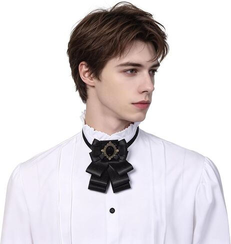 ربطة عنق للرجال من عصر النهضة وشاح Jabot Cravat، ربطة عنق على الطراز الفيكتوري في العصور الوسطى لحفلات الزفاف التنكرية للهالوين in Kuwait