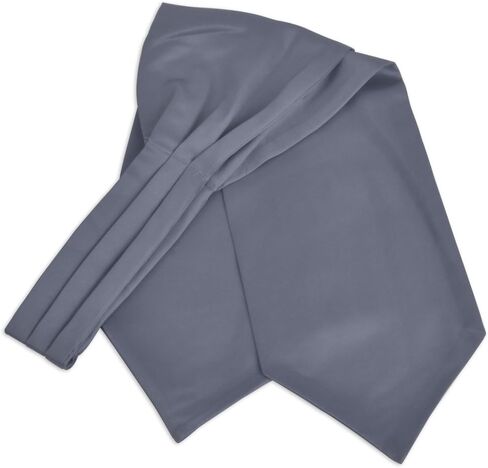boxed-gifts Men's Solid Color Satin Ascot Tie in Kuwait