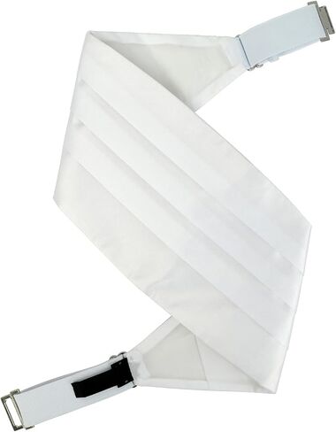 Men's Adjustable Satin Cummerbund - Premium Black Classic for Bar Party Wedding in Kuwait