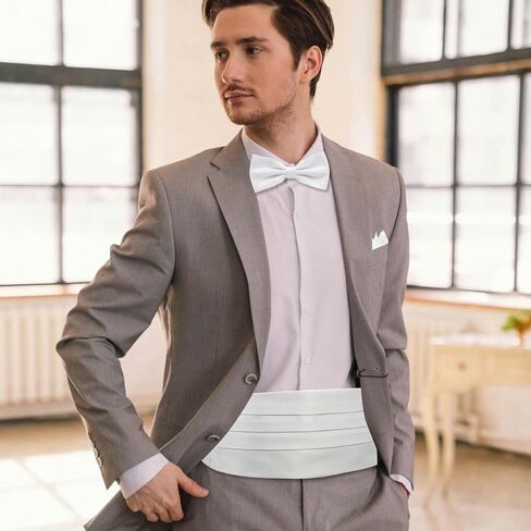 Men's Adjustable Satin Cummerbund - Premium Black Classic for Bar Party Wedding in Kuwait