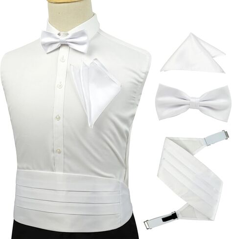 Men's Adjustable Satin Cummerbund - Premium Black Classic for Bar Party Wedding in Kuwait