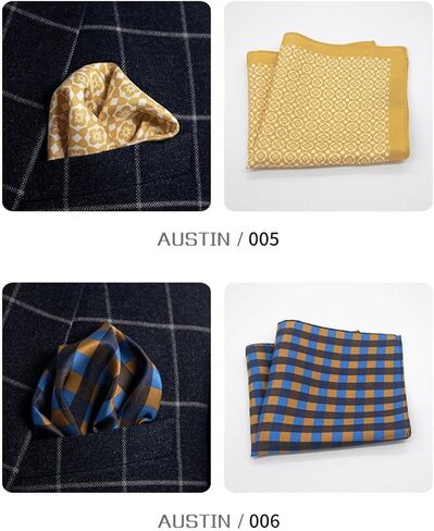 100% Silk Pocket Square for Men with Holder 12x12 Inch Mens Handkerchief British Style Paisley Wedding Business in Kuwait