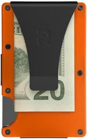 The Ridge Wallet for Men - Slim Minimalist Compact Wallet and Card Holder, RFID Protected Front Pocket Wallets for Men with Integrated Money Clip (Royal Black) in Kuwait
