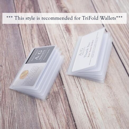 Wallets Set of 2 Clear Premium Quality Wallet Insert from (Trifold 6 Page) in Saudi Arabia