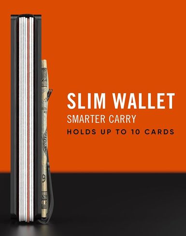 Carbon Fiber Money Clip Wallet for Men, RFID Slim Card Holder Case, Mens Wallet | Slim Wallet in Kuwait