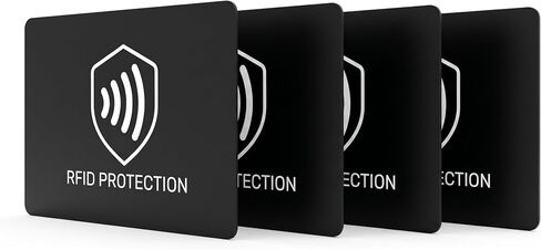 RFID Blocking Card, 2 Pack, NFC Credit Card Protector for Wallet | Protects Cards, ID & Passports, Electronic Theft Protection, Contactless Travel Security Defender in Saudi Arabia