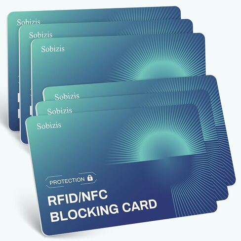 RFID Blocking Cards,Contactless NFC Debit Credit Card Passport ID Card Protector,Slim RFID Card Blocker for Wallet Safe Card Shield, Anti-Theft& Scam, Credit Card Fraud Shield-6 Pack in Saudi Arabia