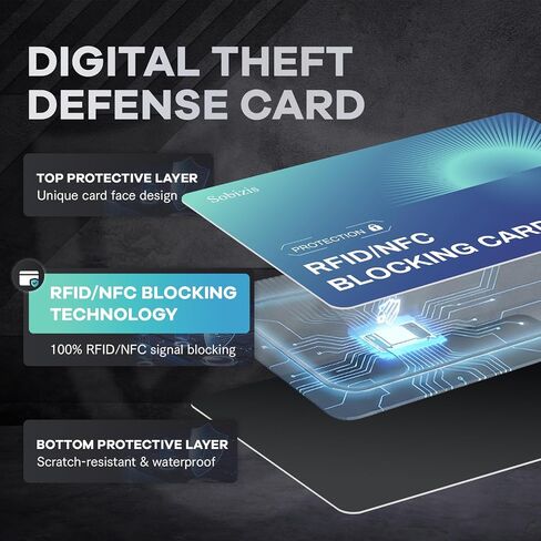 RFID Blocking Cards,Contactless NFC Debit Credit Card Passport ID Card Protector,Slim RFID Card Blocker for Wallet Safe Card Shield, Anti-Theft& Scam, Credit Card Fraud Shield-6 Pack in Saudi Arabia