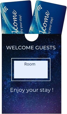 Hotel Key Card Envelopes/Sleeve/Cover/Holder (Pack of 1000 Sleeve inside box) Envelope size 3.55 inch Height * 2.37 inch Width, Fits up to 4 RFID or Magnetic Stripe Hotel Key Cards. in Kuwait