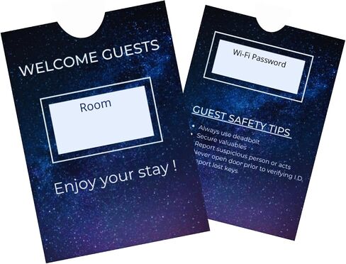 Hotel Key Card Envelopes/Sleeve/Cover/Holder (Pack of 1000 Sleeve inside box) Envelope size 3.55 inch Height * 2.37 inch Width, Fits up to 4 RFID or Magnetic Stripe Hotel Key Cards. in Kuwait