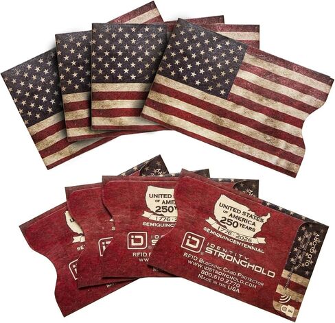 RFID Blocking Credit Card Sleeve Protectors – USA Made Slim Wallet Inserts for Credit Cards, Debit Cards & ID Protection (16, Green Logo -16 Pack) in Saudi Arabia