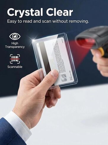 6 Pack Social Security Card Protector Sleeves, Ultra Clear SSN/ID/Debit/Credit/Medicare Card Holder, Men's ID Cases in Kuwait