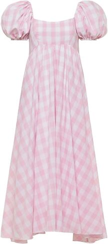 Azeeza Rory Gingham Midi in Saudi Arabia