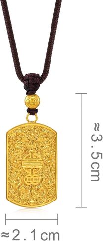 CHOW SANG SANG النعم الثقافية 999.9 24K سعر الذهب حسب الوزن 23.58 جرام قلادة ذهبية فيليسيتي للرجال والنساء 93471Z | 27.5 بوصة، (70 سم) in Kuwait