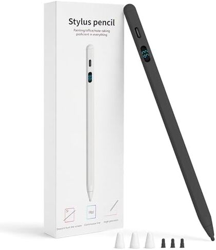 Stylus Pen for iPad & iPhone, Smartphone, Dual OS Active Pencil with LED Display, Universal X3 Stylus with Tilt Sensitivity, Compatible with Android Tablet Xiaomi HP Lenovo Pad Galaxy Tab in Saudi Arabia