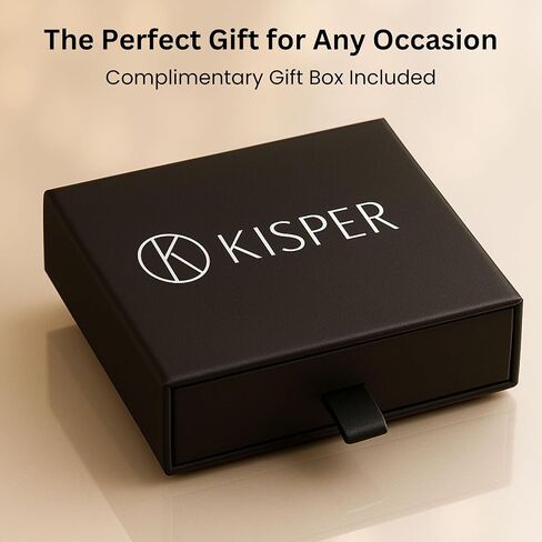 KISPER Graduated Tennis Necklace for Women – 14K Gold Plated 5A CZ Simulated Diamond Necklace – 3-Prong Setting, 3-5mm Stones, Adjustable 15-18" in Kuwait
