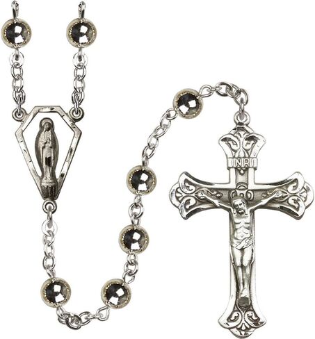 Bonyak Jewelry Sterling Silver 7mm Miraculous Rosary in Kuwait