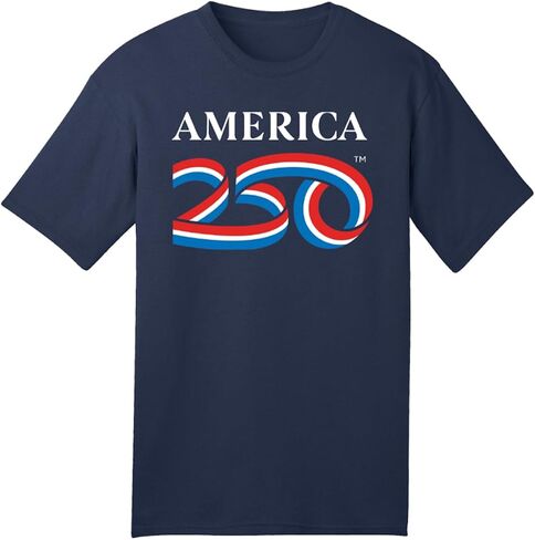 250 Anniversary USA Shirt, America250 Official Classic Logo Cotton Tee 5.4oz, 4th of July Merchandise in Saudi Arabia
