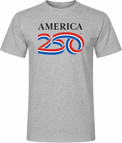 250 Anniversary USA Shirt, America250 Official Classic Logo Cotton Tee 5.4oz, 4th of July Merchandise in Saudi Arabia