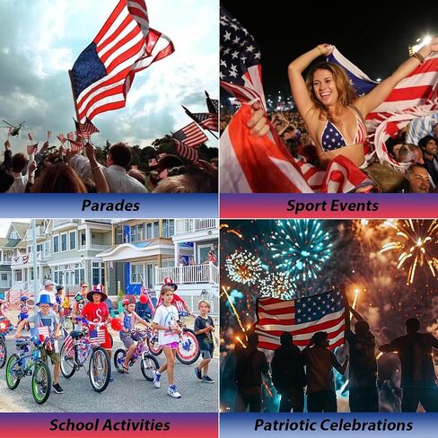 Go Ho 4th of July Patriotic Hoop Earrings, American Flag Red White and Blue Sparkly Crystal Jewelry for Women, Independence Day Accessories for Shirts Outfits in Saudi Arabia