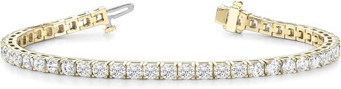 Houston Diamond District 2 to 50 Carat Classic LAB GROWN Diamond Tennis Bracelet 4 Prong Ultra Premium Collection (E-F Color, VS2-SI1 Clarity) in Kuwait