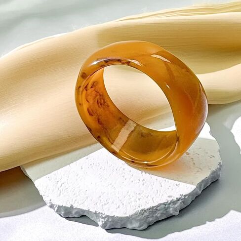 5 PCS Acrylic Resin Bracelet Set For Women Statement Chunky Bangle Bracelets Wide Plastic Irregular Brown Bracelets Colorful Bracelet Jewelry Gift in Kuwait