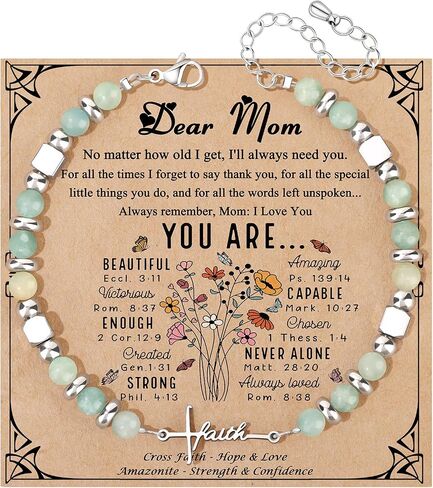 JoycuFF 𝗚𝗶𝗳𝘁𝘀 𝗳𝗼𝗿 𝗪𝗼𝗺𝗲𝗻 𝗖𝗿𝗼𝘀𝘀 𝗙𝗮𝗶𝘁𝗵 𝗕𝗿𝗮𝗰𝗲𝗹𝗲𝘁 Graduation Birthday Christmas Mothers Day Christian Gifts for Women Her Mom Grandma Daughter Aunt in Kuwait
