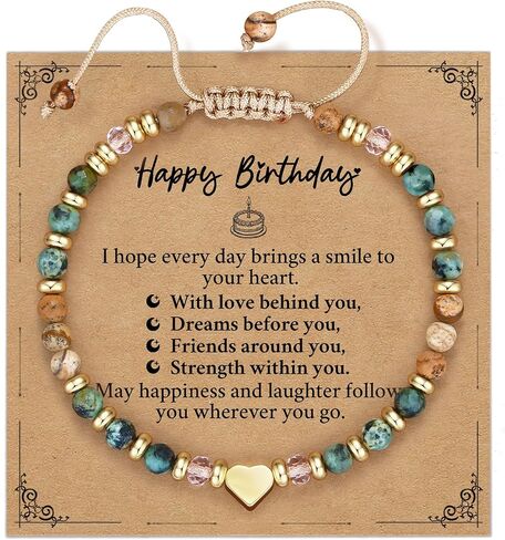 هدايا عيد ميلاد سعيد للنساء، أفضل أساور الصداقة BFF Bestie، هدية أخت من الأخت، سوار فيروزي، هدايا للأم المتقاعدة in Kuwait