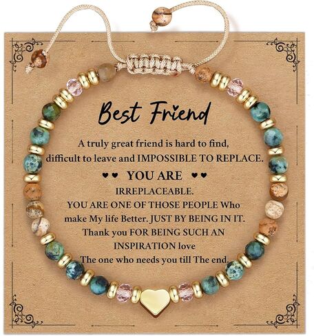 هدايا عيد ميلاد سعيد للنساء، أفضل أساور الصداقة BFF Bestie، هدية أخت من الأخت، سوار فيروزي، هدايا للأم المتقاعدة in Kuwait