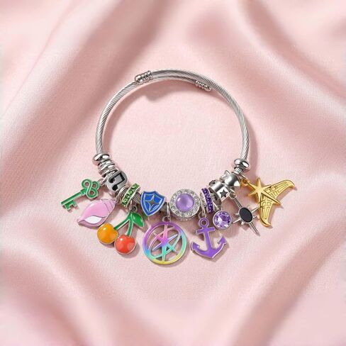 KPop for Katseye Merch Bracelet for Women, Charm Bracelets with Beads and Adjustable Inspired Friendship Bracelets Gifts for Women, Fans in Saudi Arabia