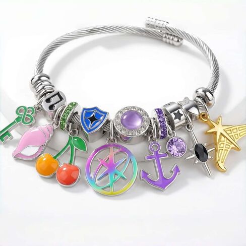 KPop for Katseye Merch Bracelet for Women, Charm Bracelets with Beads and Adjustable Inspired Friendship Bracelets Gifts for Women, Fans in Saudi Arabia