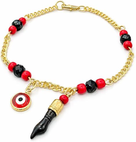 Azabache Evil Eye Style Elephant Bracelet, 14K Gold Plated Elephant Charm Jewelry for Women – Mal de Ojos in Saudi Arabia