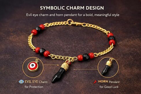 Azabache Evil Eye Style Elephant Bracelet, 14K Gold Plated Elephant Charm Jewelry for Women – Mal de Ojos in Saudi Arabia