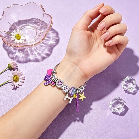 2PCS K.pop Charms Bracelet Set, Demon Movie Hunters Birthday Gift for Women, Friendship DIY Jewelry Merch for Fans in Saudi Arabia