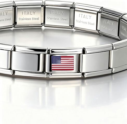 Italian Bracelet Charm,9mm,United Arab Emirates,Country & Culture > Flag in Kuwait