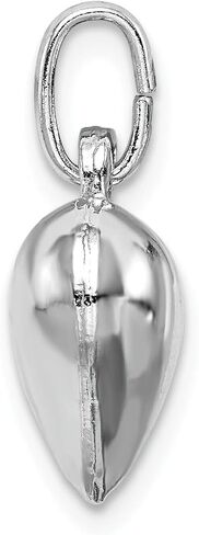 Sterling Silver Puffed Heart Charm in Kuwait