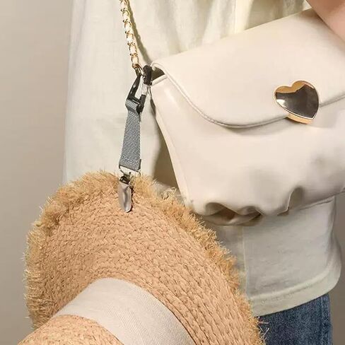 2 Pack Elastic Hat Clip for Travel,Hat Holder,Hands Free Bag Accessory for Women,Outdoor Travel Accessory,Travel Hat Clip for Sunhat,Luggage,Bag,Backpack,Purse in Saudi Arabia