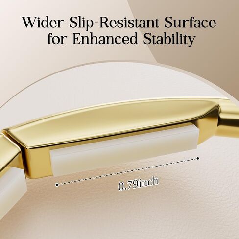 Bathway Purse Hook for Table - Upgraded Snap-On Closure Design Bag Hanger - Heavy Duty Handbag Holder Holds 33 lbs - Portable Desk Hook for Purses, Bags, Backpacks in Restaurant, Office, Car (Gold) in Kuwait