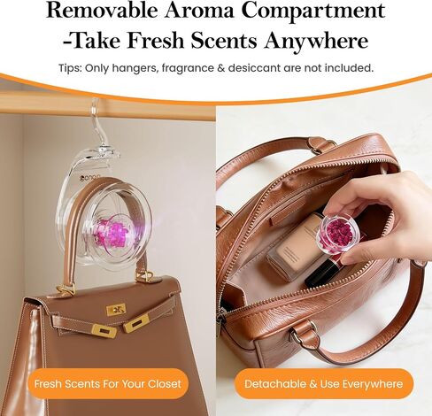 Clear Teardrop Purse Hanger Closet 3 Pieces, Luxury Handbag Hangers 360°Rotating, Extra-Wide Purse Hooks Fits Various Straps, Handbag Bag Purse Organizer for Closet in Saudi Arabia