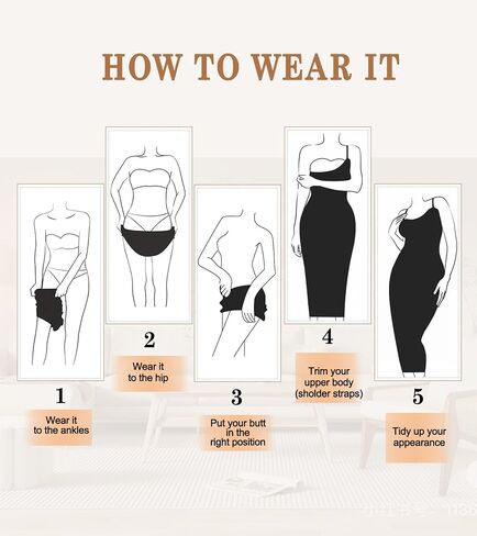 Strapless Slip for Under Dresses Full Slip Shapewear Dress for Women Tummy Control Seamless dress in Saudi Arabia