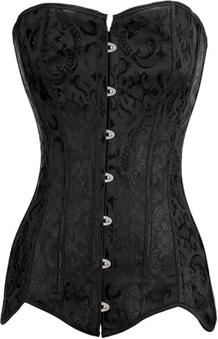 Women's Steel Boned Longline Overbust Corset Bustier Body Shaper Waist Training Tight Corset in Saudi Arabia