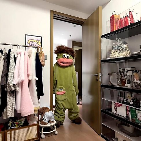 Silly Onesie Funny Frog Onesie Plush Fleece Hooded One Piece Pajamas, Cozy Home Loungewear (No Shoes Included) in Saudi Arabia
