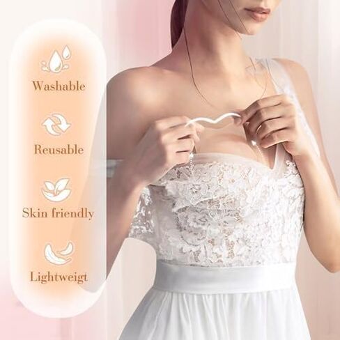 BOOSINI Sticky Bra-Push Up Adhesive Backless Strapless Bra for Women Reusable Silicone Nipple Covers in Saudi Arabia