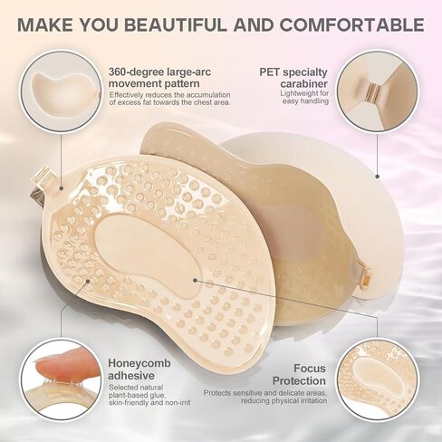 Cmojsk Strapless Sticky Push-Up Bra for Women,Adhesive Invisible Backless Nipple Covers in Saudi Arabia