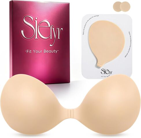 2026 New Invisible Strapless Push Up Sticky Bra, Backless Adhesive Bra, Cleavage Lift Nipple Covers in Kuwait