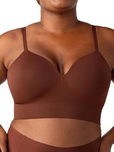 SHAPERMINT Bras for Women - Full Coverage Wireless Bra, Plus Size Support Bra No Underwire, Comfortable Lift Bras in Kuwait