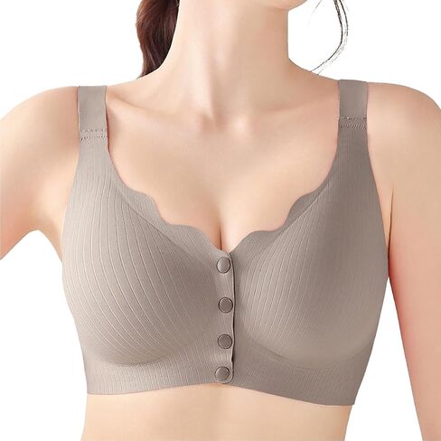 Gailife Jelly Front Closure Bras for Women Wireless No Underwire Comfort Convenient Seamless Supportive Mastectomy Bralettes in Saudi Arabia