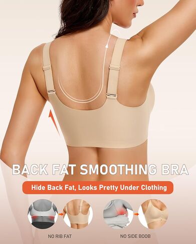 Gailife Jelly Front Closure Bras for Women No Underwire Wireless Comfort Mastectomy Post Surgery Bralettes for Older Women in Saudi Arabia